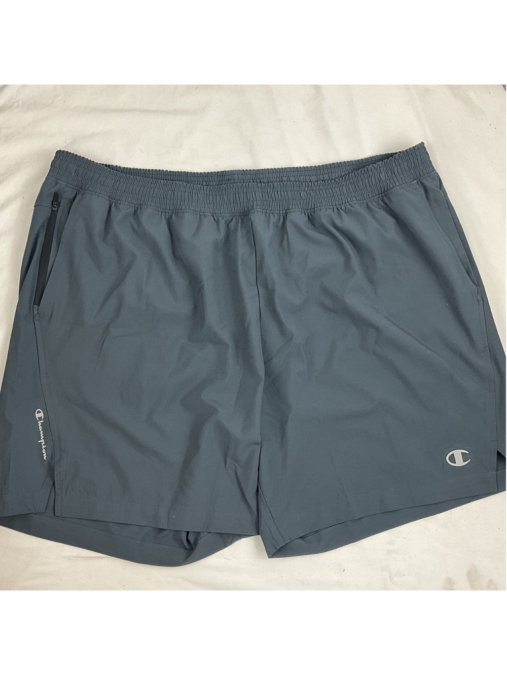 Champion Men's Shorts With Pockets - Granite Heather 2XL XXL